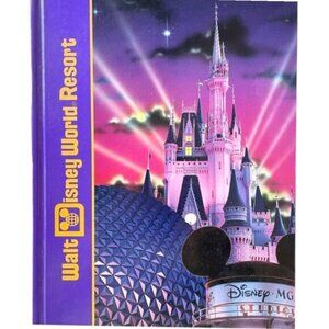 Vtg WALT DISNEY WORLD picture book and history and outlook for future LIKE NEW